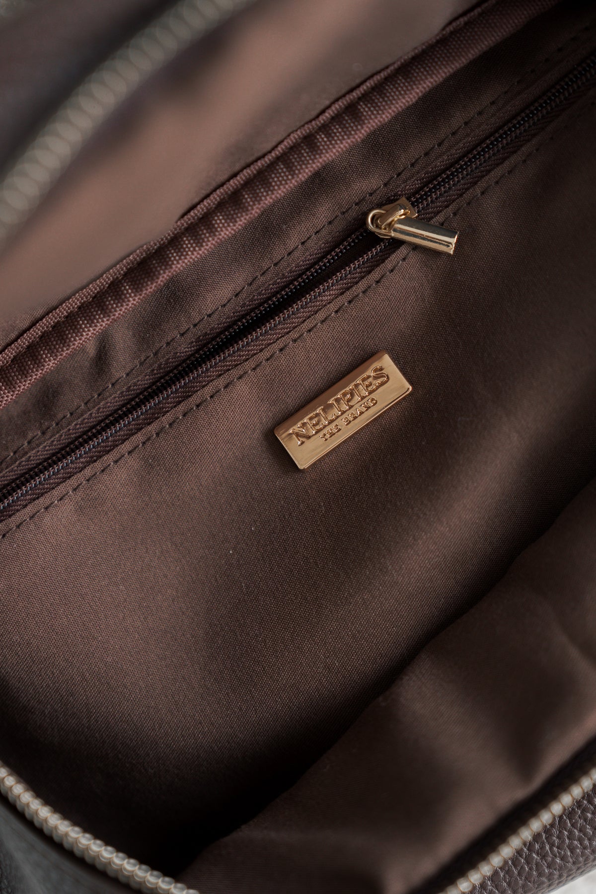 BAUCHTASCHE IN LEDEROPTIK BRAUN
