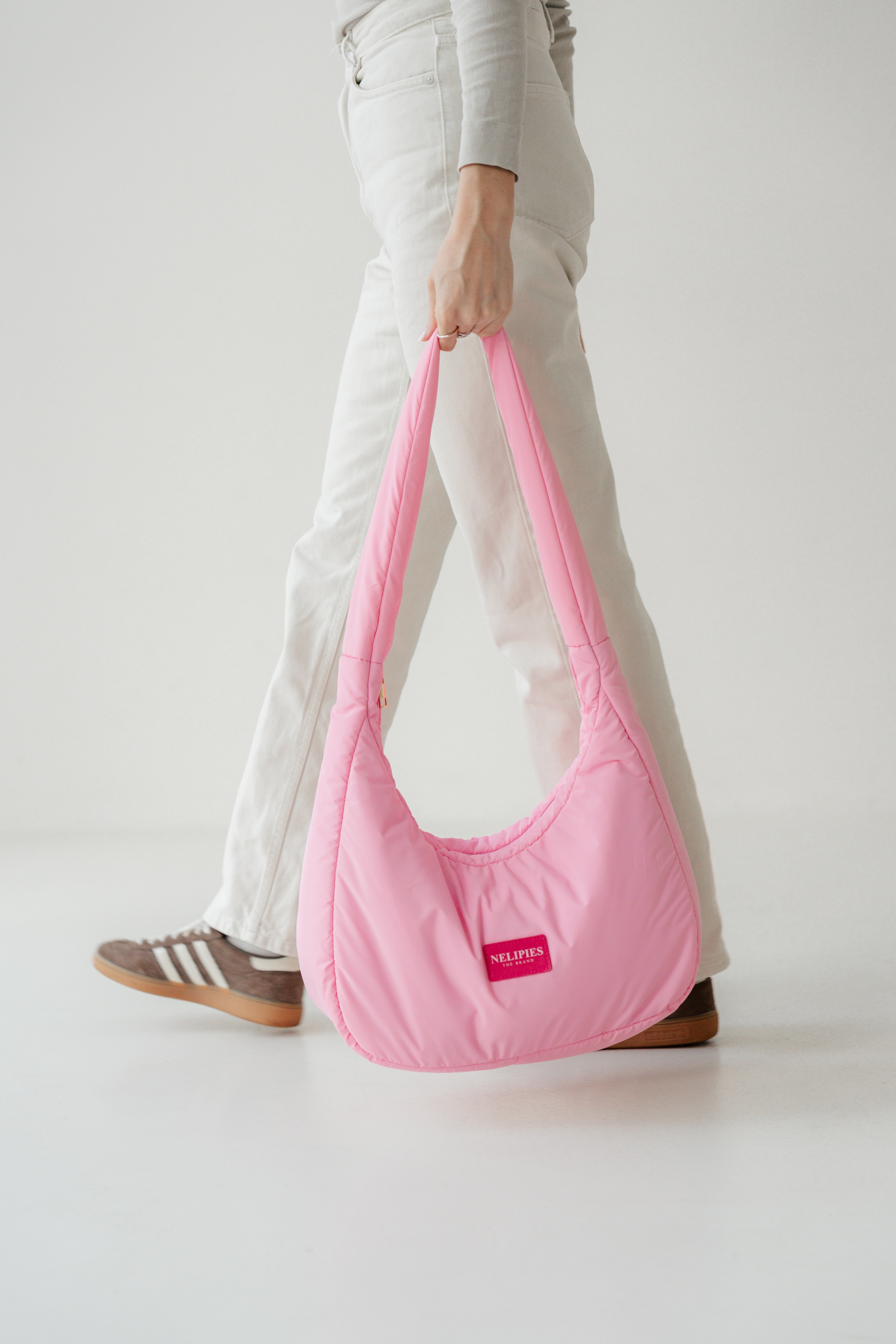PUFFER HALFMOON BAG PINK