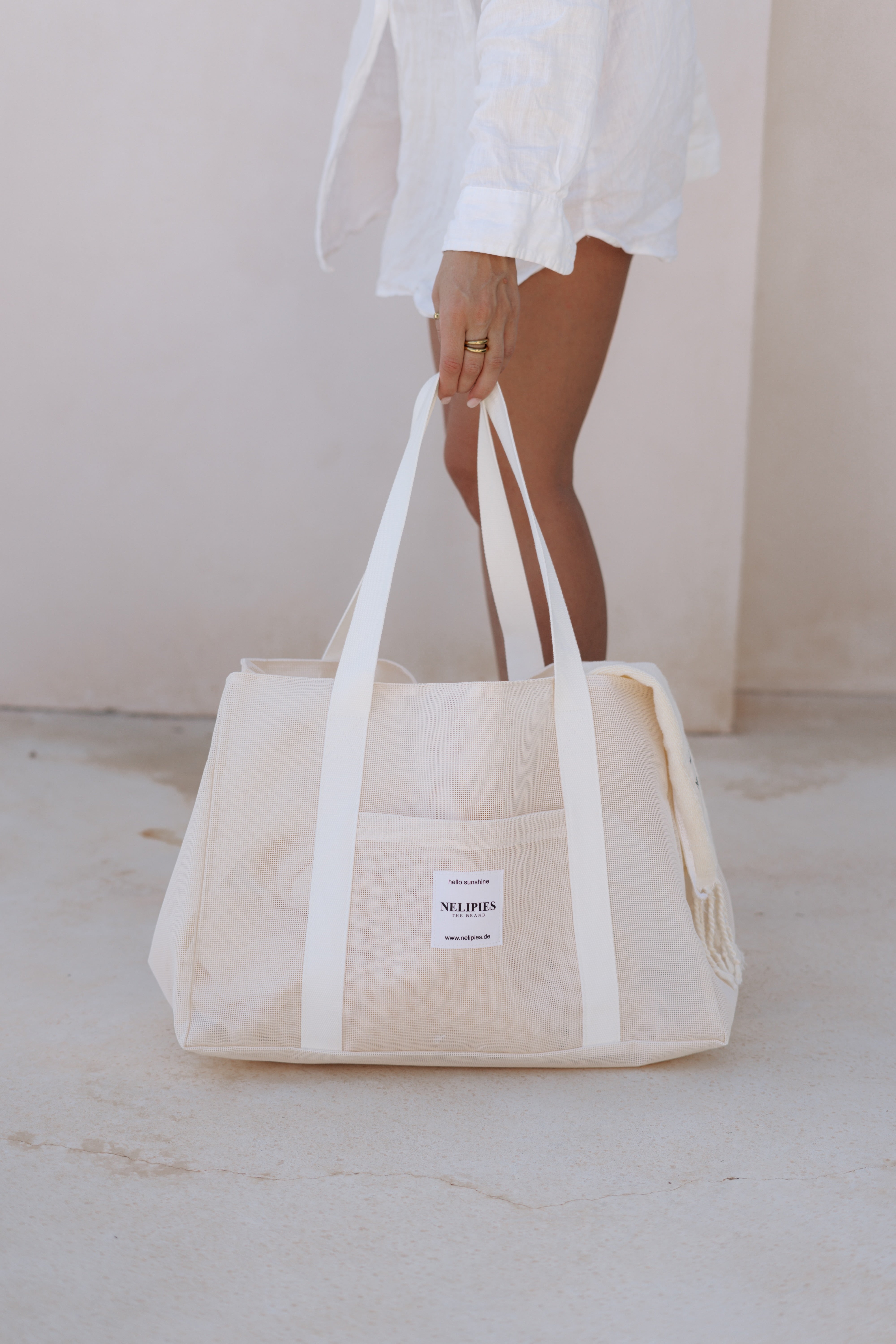 MESH BAG SET VANILLA