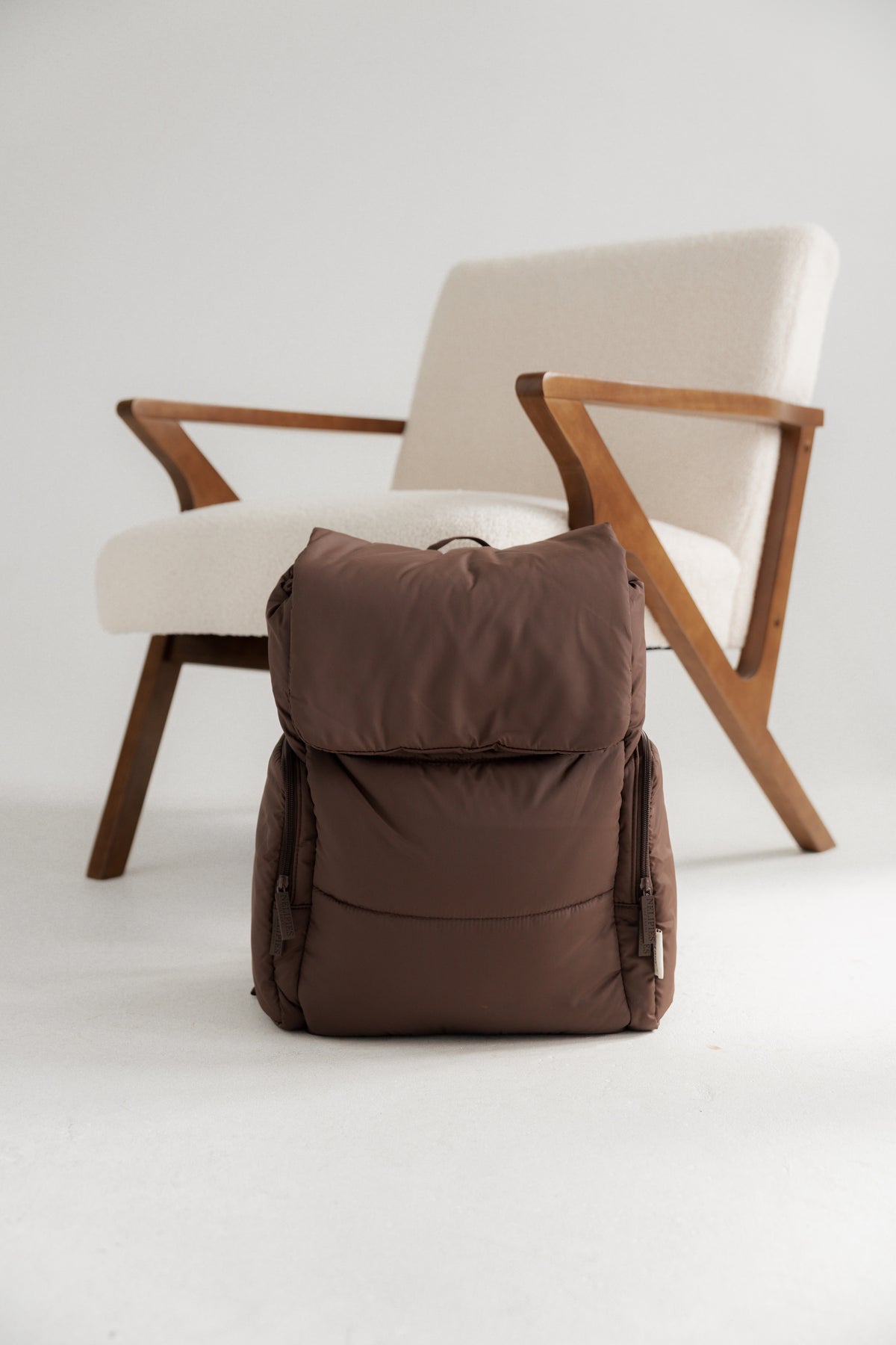 PUFFER BACKPACK BRAUN
